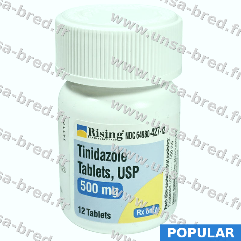 Tinidazole 500mg en France — 0,56€ le comprimés — en stock — expédition immédiate
